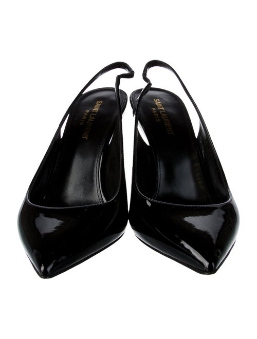 Saint Laurent Patent Leather Slingback Pumps