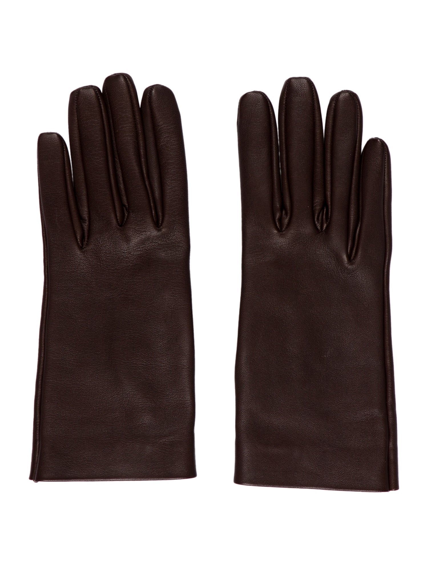 Saint Laurent Leather Winter Gloves