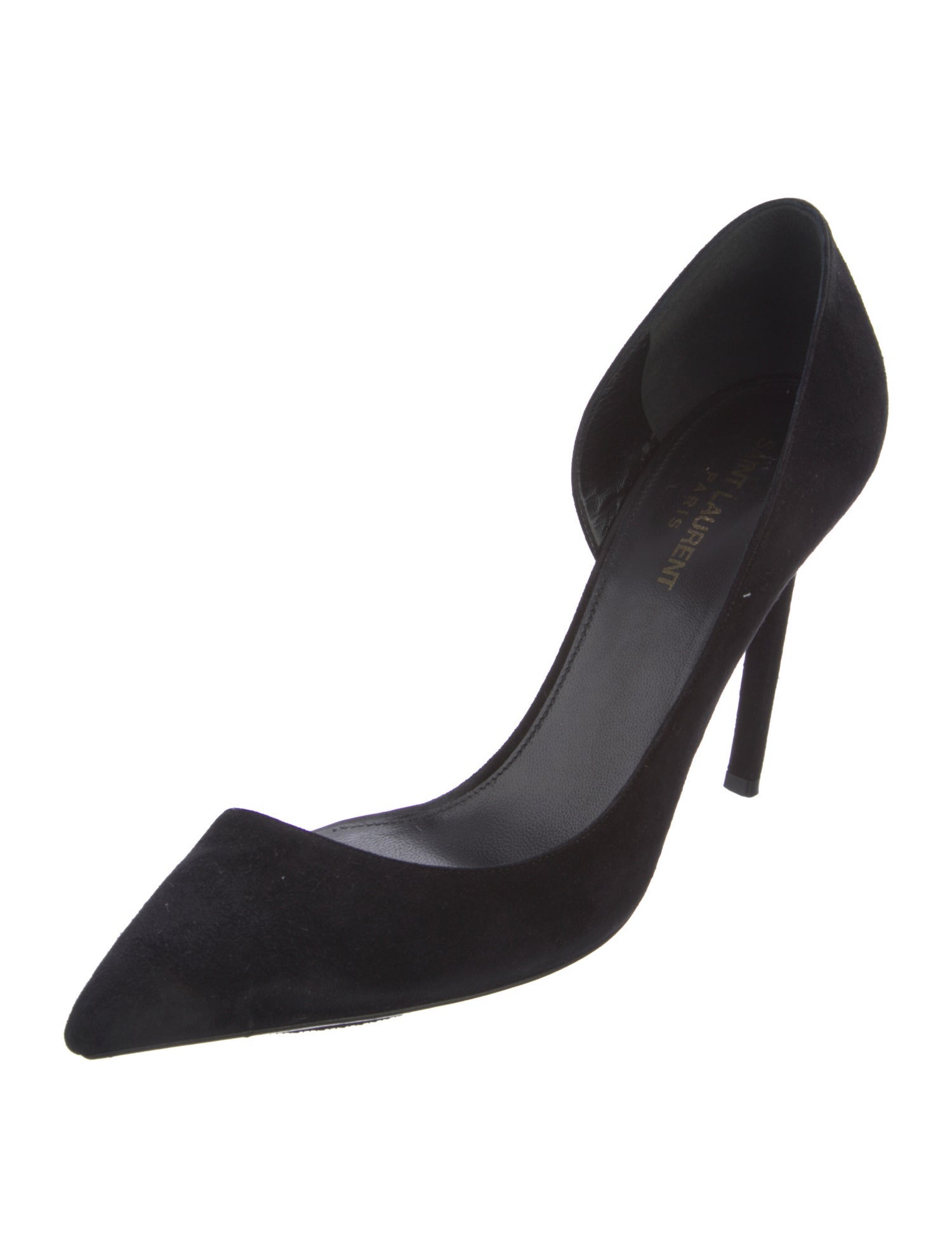 Saint Laurent Suede D'Orsay Pumps