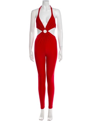 Saint Laurent Jumpsuits and Rompers Halterneck Jumpsuit Petite