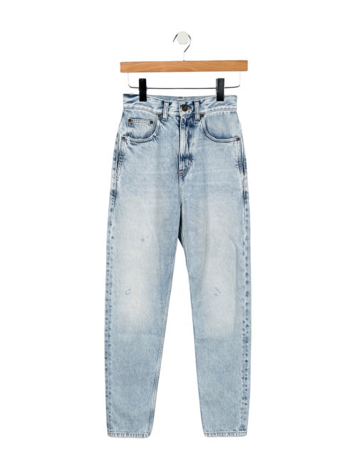 Saint Laurent High-Rise Skinny Leg Jeans