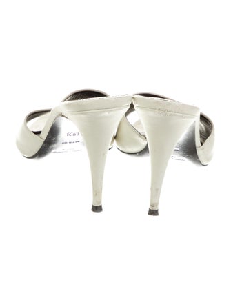 Saint Laurent Leather Slides