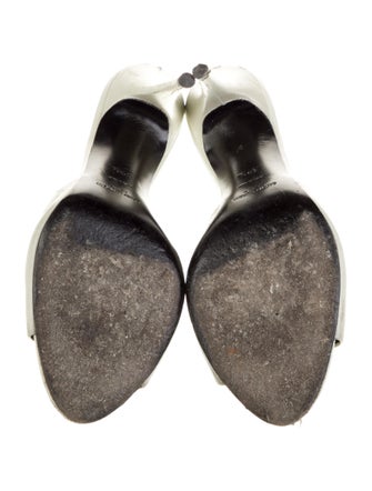 Saint Laurent Leather Slides