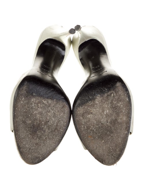 Saint Laurent Leather Slides