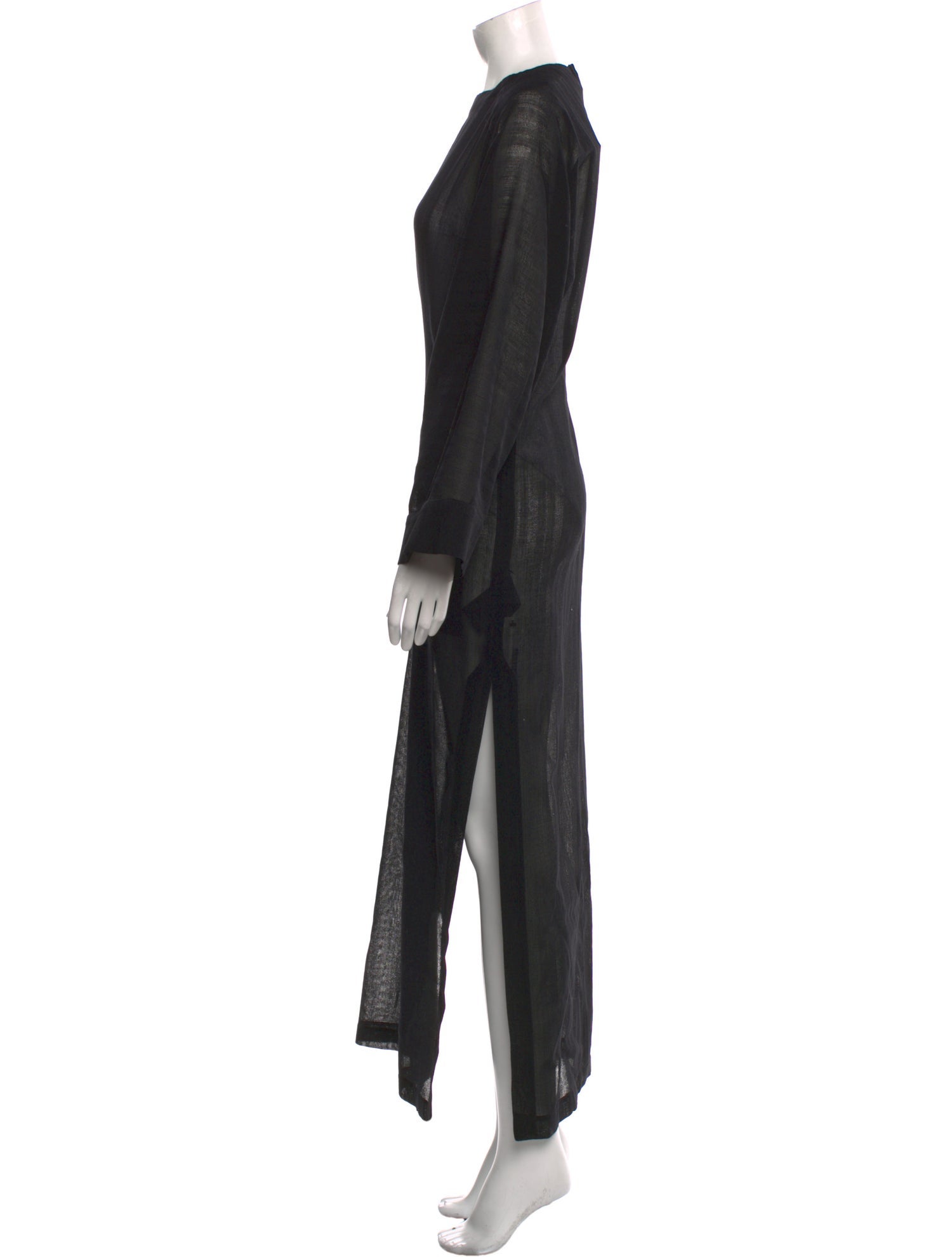 Saint Laurent Virgin Wool Long Dress w/ Tags