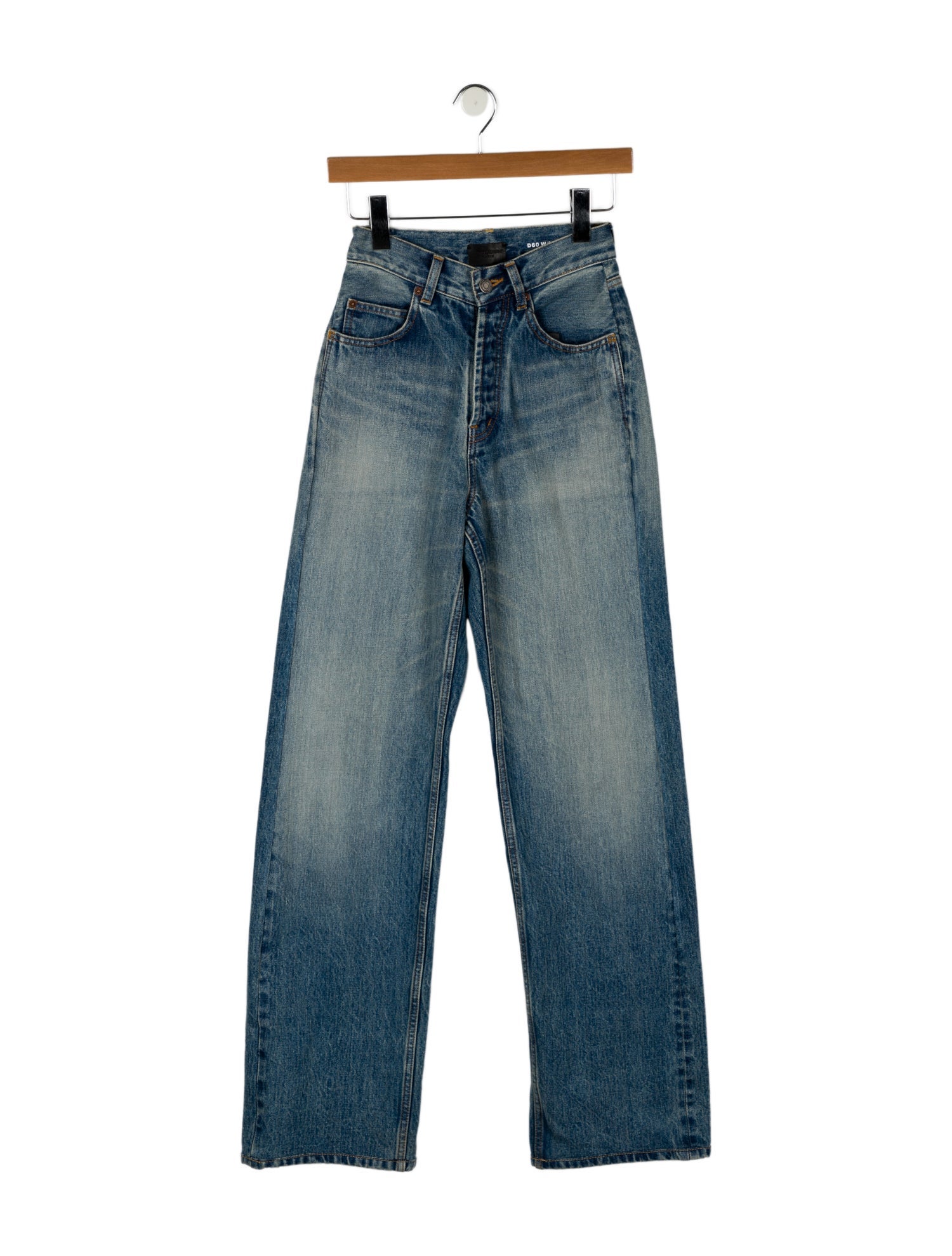 Saint Laurent High-Rise Wide Leg Jeans