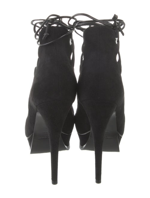 Saint Laurent Suede Cutout Accent Gladiator Sandals