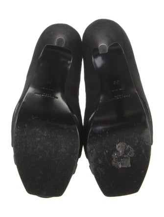 Saint Laurent Suede Cutout Accent Gladiator Sandals