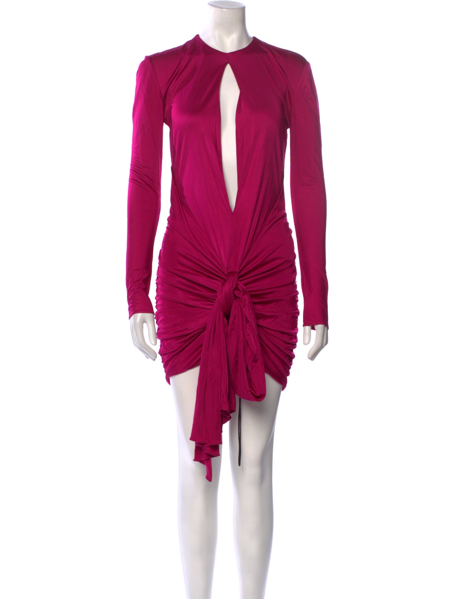 Saint Laurent Crew Neck Mini Dress