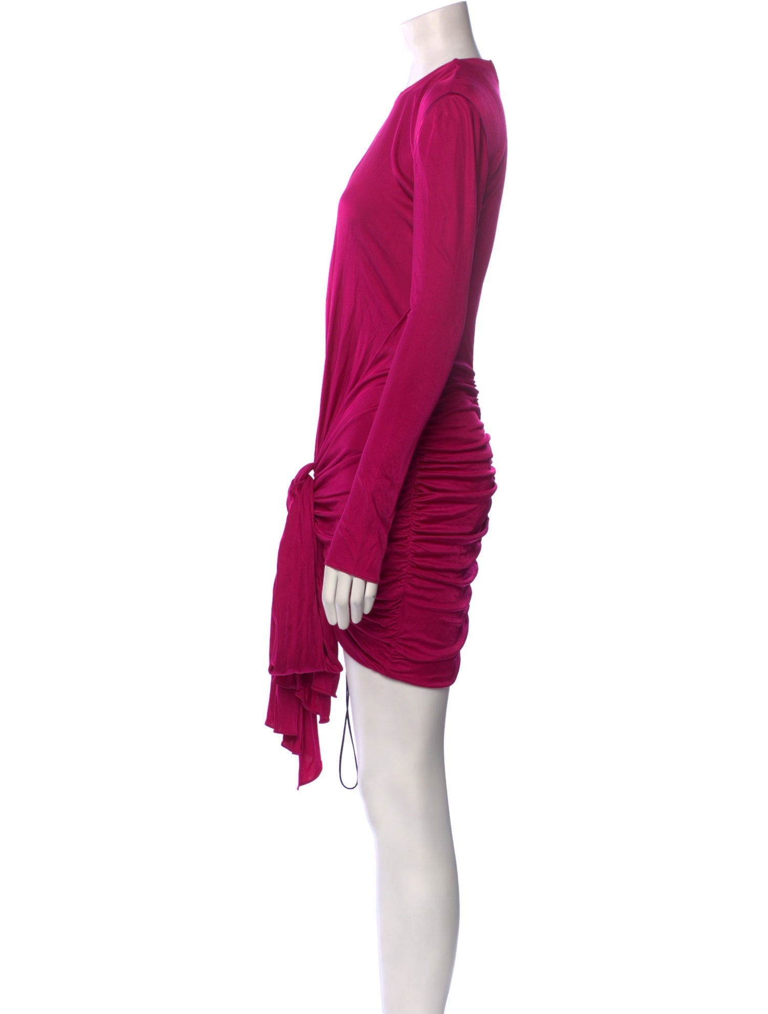 Saint Laurent Crew Neck Mini Dress