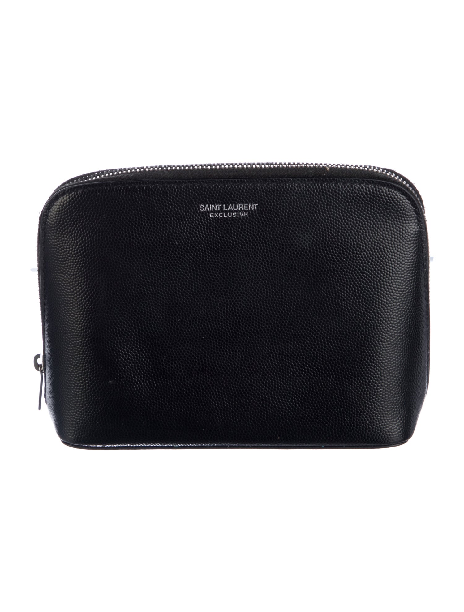 Saint Laurent Leather Cosmetic Bag