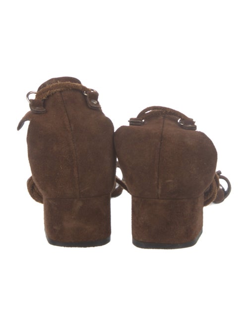 Saint Laurent Suede Gladiator Sandals