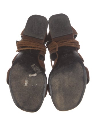 Saint Laurent Suede Gladiator Sandals