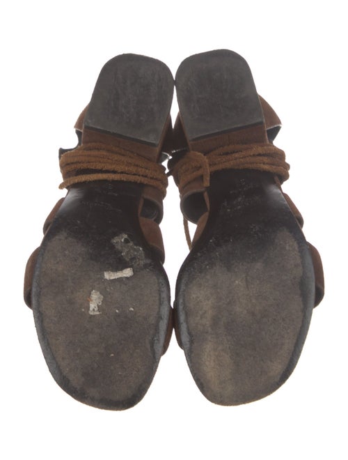 Saint Laurent Suede Gladiator Sandals