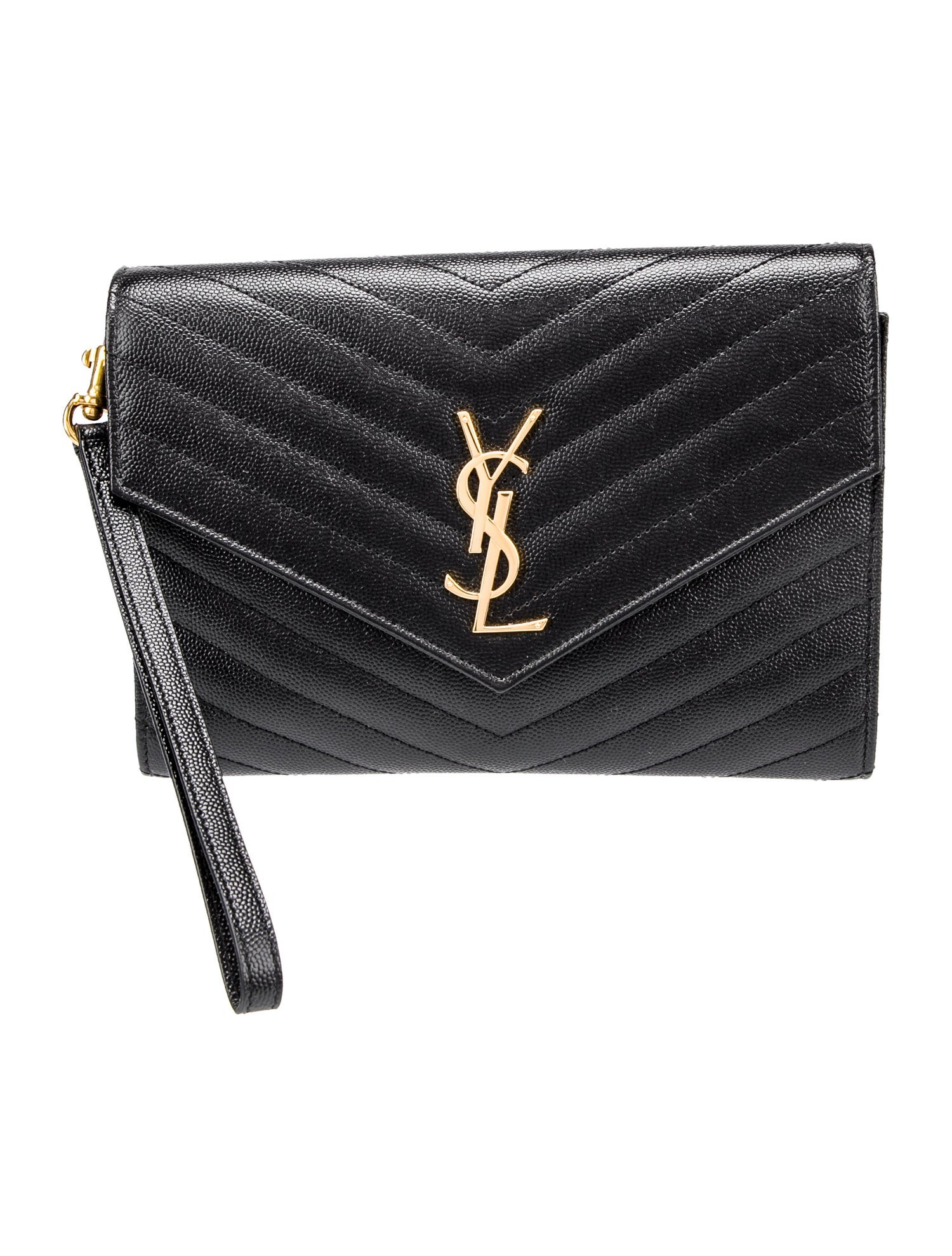 Saint Laurent Leather Cassandre Small 2023