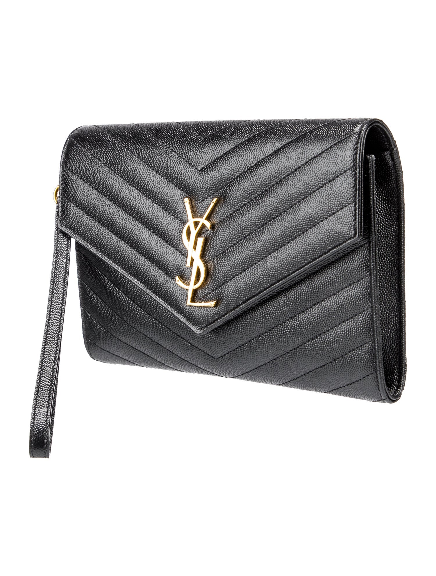 Saint Laurent Leather Cassandre Small 2023
