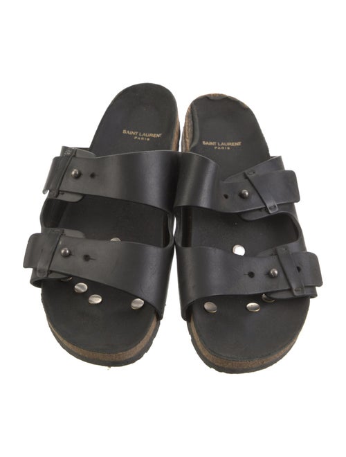 Saint Laurent Leather Slides