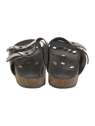 Saint Laurent Leather Slides