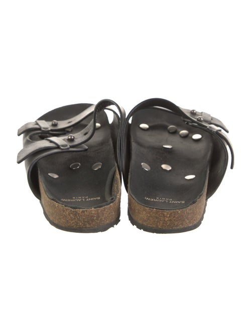 Saint Laurent Leather Slides