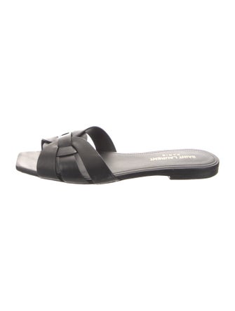 Saint Laurent Leather Slides
