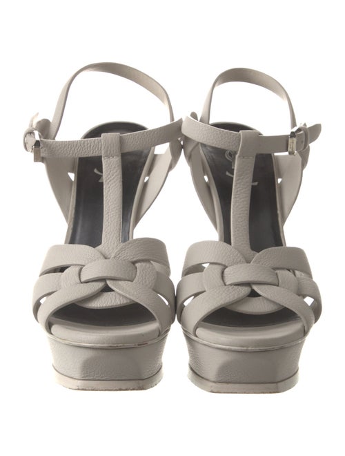 Saint Laurent Leather T-Strap Sandals
