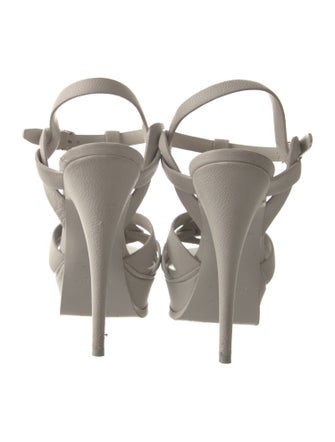 Saint Laurent Leather T-Strap Sandals