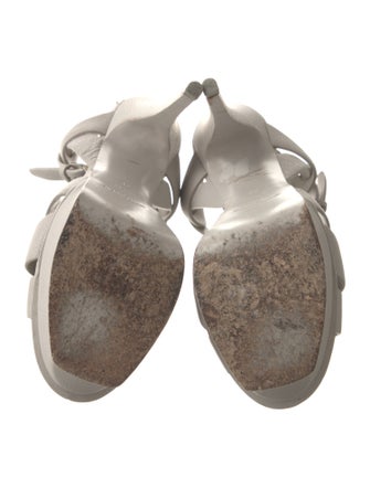 Saint Laurent Leather T-Strap Sandals