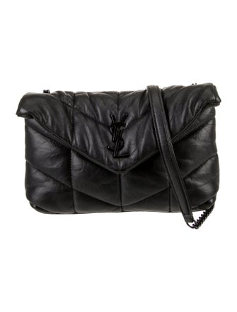 Saint Laurent Leather Monogram Puffer Bag Toy