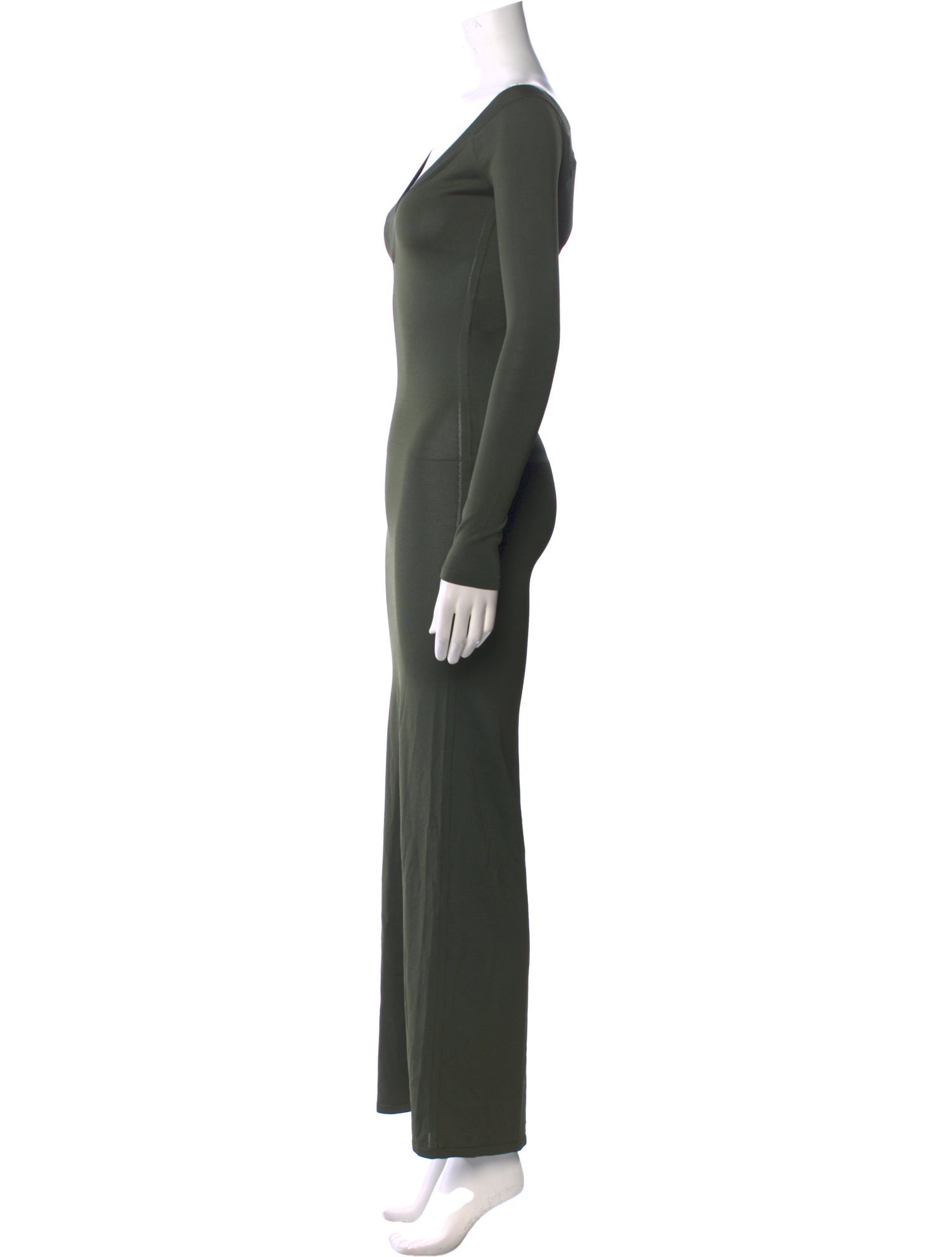 Saint Laurent V-Neck Long Dress