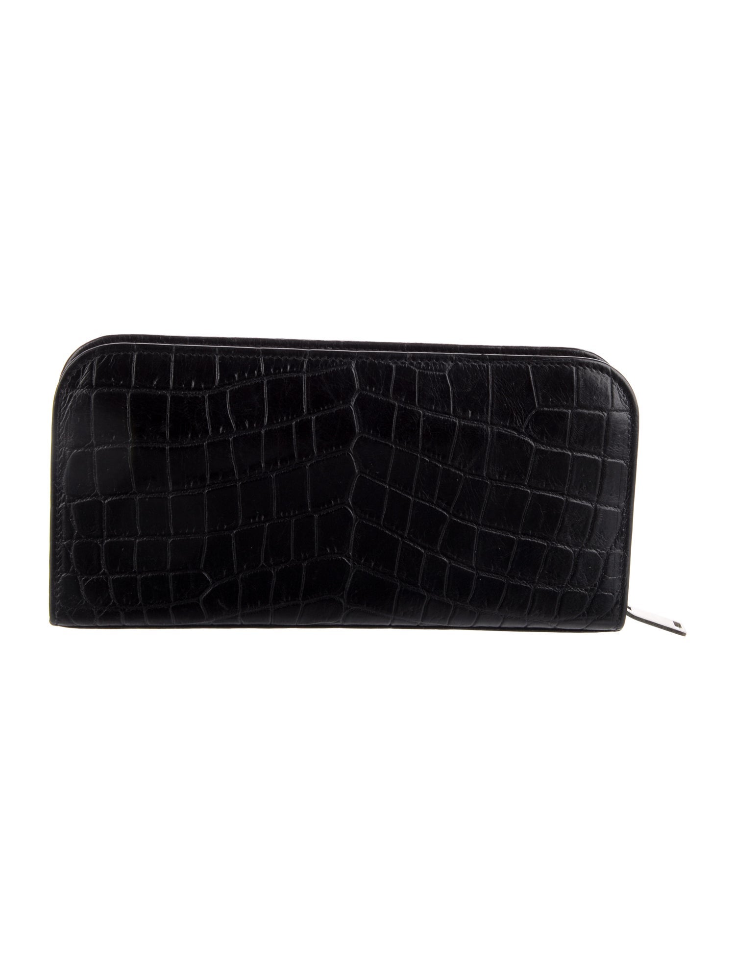 Saint Laurent Embossed Leather Graphic Print Continental Wallet