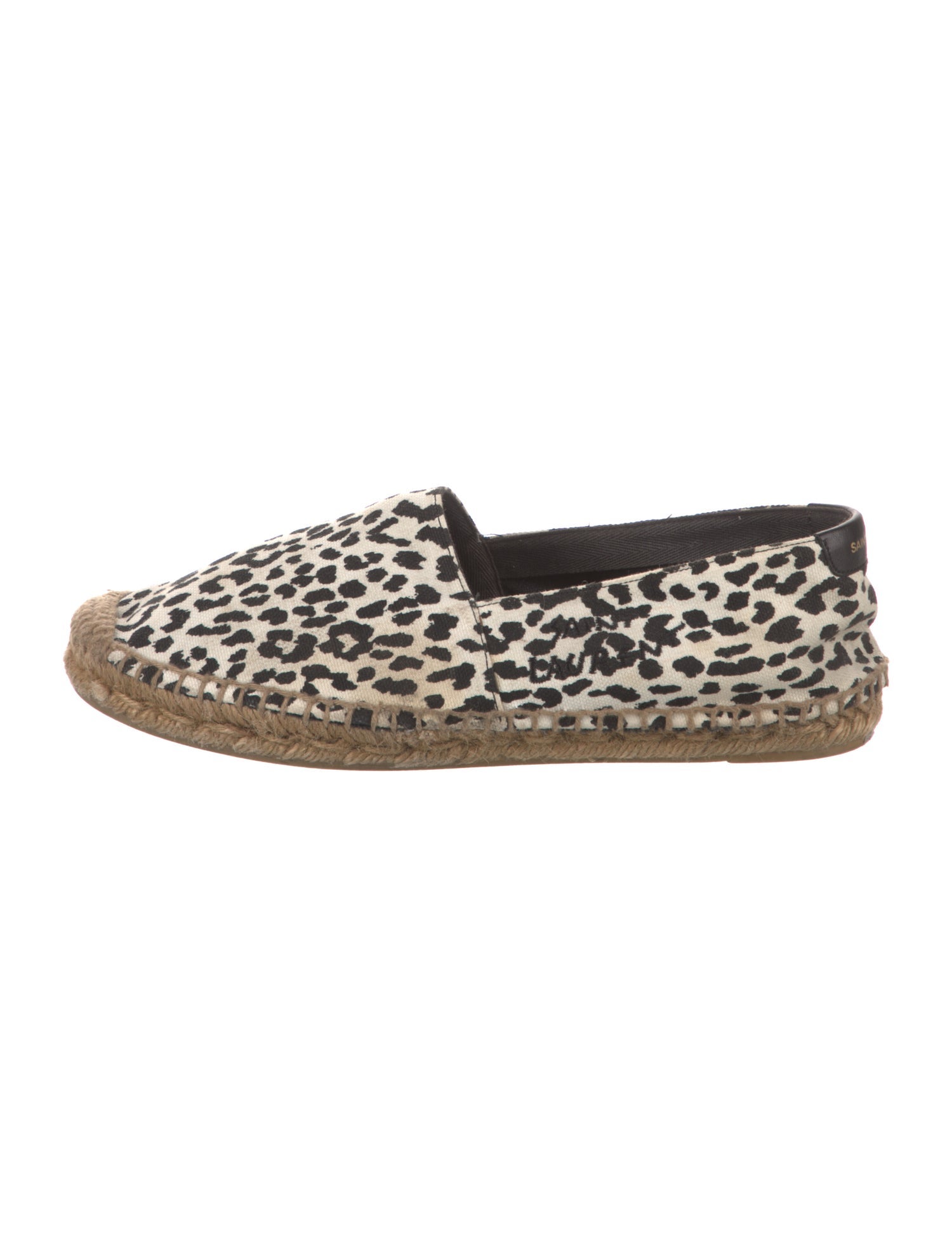 Saint Laurent Canvas Animal Print Espadrilles