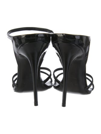 Saint Laurent Patent Leather Slides