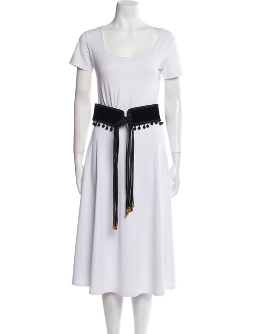 Saint Laurent Wide Velvet Waist Belt