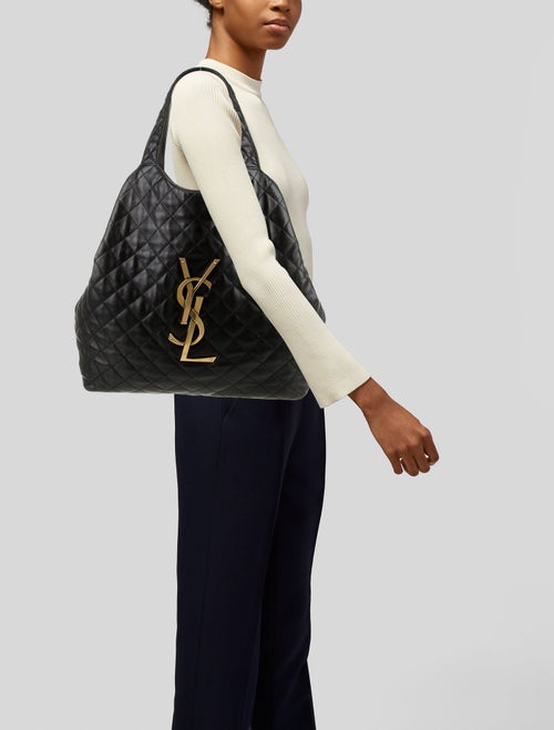 Saint Laurent Leather Icare Maxi Shopping Tote Maxi 2023