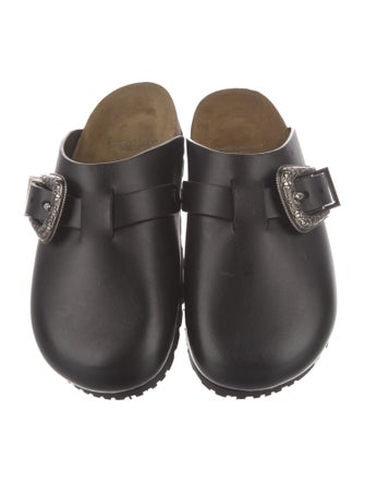 Saint Laurent Leather Mules