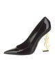 Saint Laurent Signature Logo Patent Leather Pumps