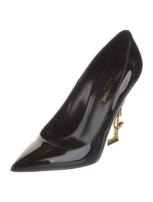 Saint Laurent Signature Logo Patent Leather Pumps