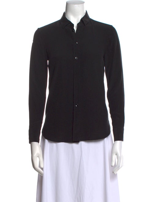 Saint Laurent Long Sleeve Button-Up Top