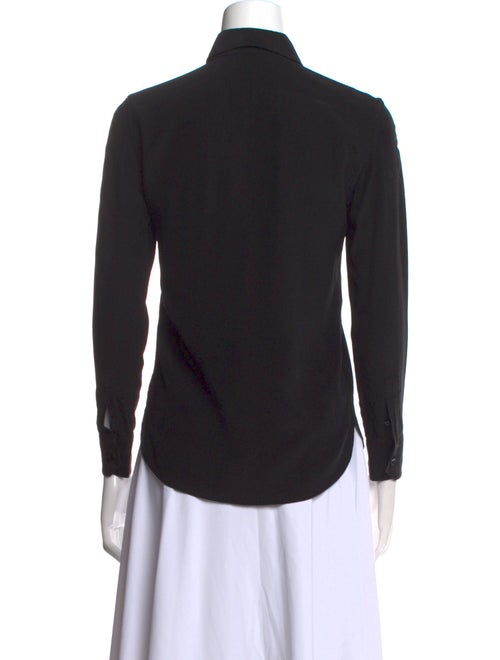 Saint Laurent Long Sleeve Button-Up Top