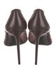 Saint Laurent Mesh Crystal Embellishments T-Strap Pumps