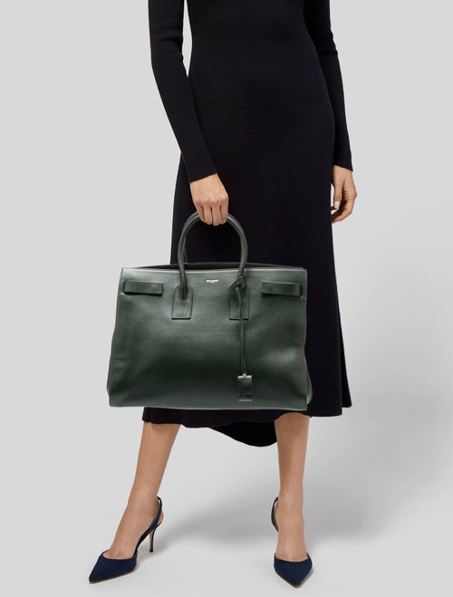 Saint Laurent Leather Sac De Jour