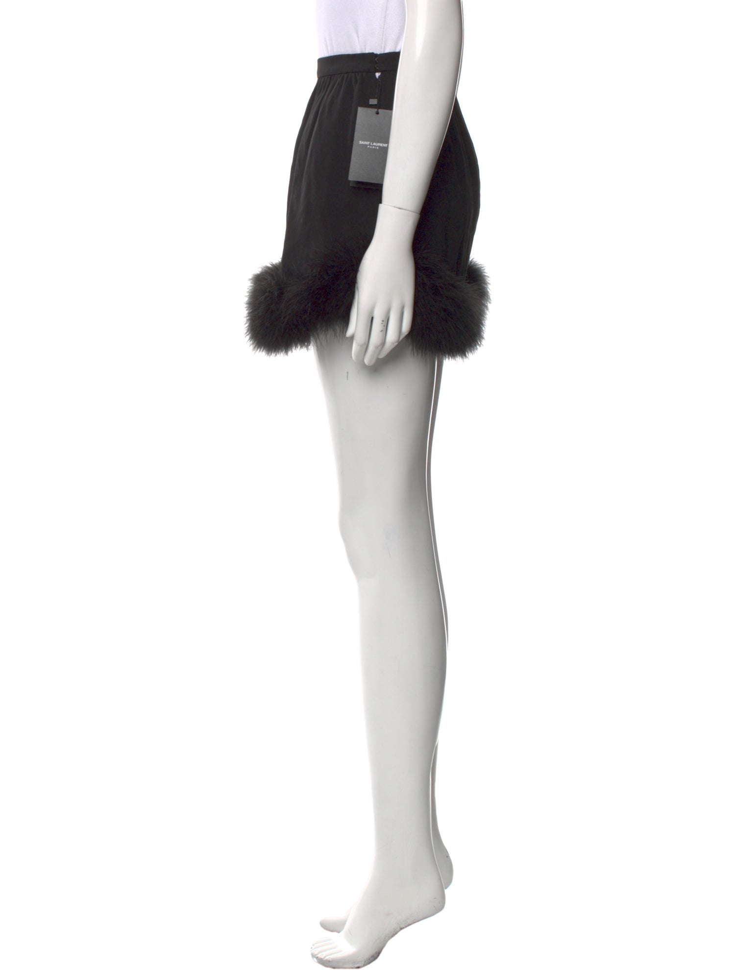 Saint Laurent Silk Mini Shorts w/ Tags