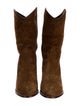 Saint Laurent Suede Western Boots