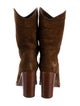 Saint Laurent Suede Western Boots