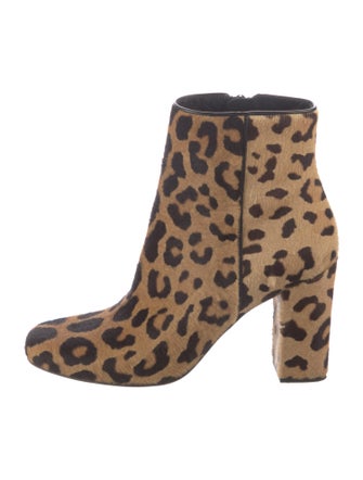 Saint Laurent Ponyhair Animal Print Boots