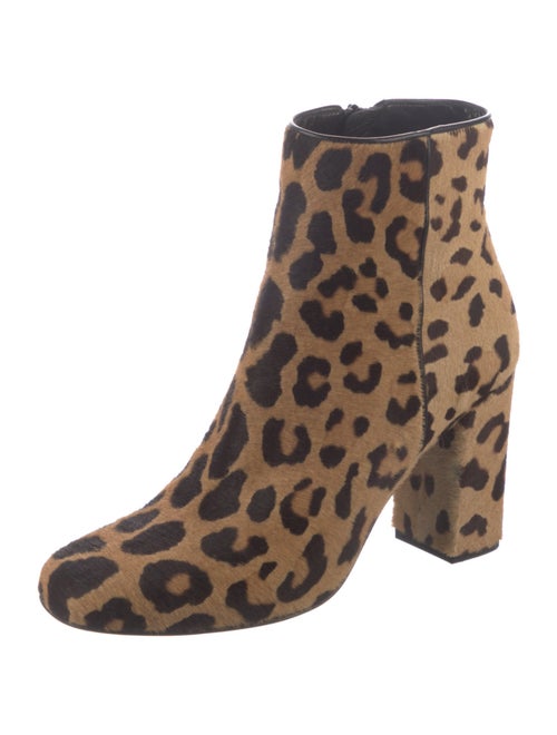 Saint Laurent Ponyhair Animal Print Boots
