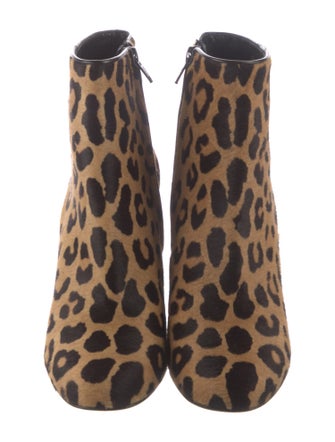 Saint Laurent Ponyhair Animal Print Boots