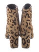 Saint Laurent Ponyhair Animal Print Boots