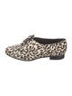 Saint Laurent Ponyhair Animal Print Oxfords