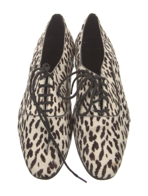 Saint Laurent Ponyhair Animal Print Oxfords